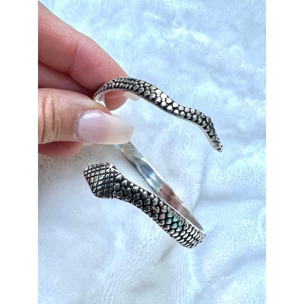 925 Divine Feminine Snake Serpent Bracelet - Picture 6 of 9